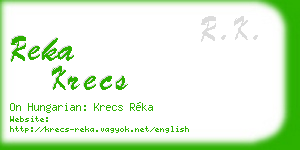 reka krecs business card