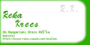 reka krecs business card